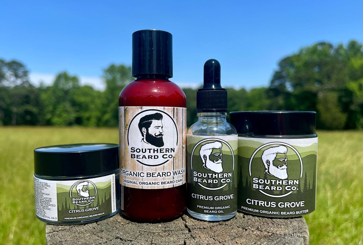 Premium Oil, Balm, Butter & Beard Wash Combo Pack Southern Beard Co.