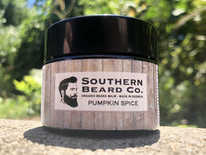 Open image in slideshow, Pumpkin Spice Organic Beard Balm - Southern Beard Co.

