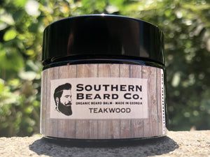 Open image in slideshow, Teakwood Organic Beard Balm - Southern Beard Co.
