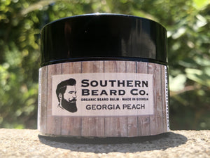 Open image in slideshow, Georgia Peach Organic Beard Balm - Southern Beard Co.

